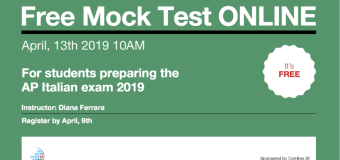 Mock Test ONLINE for students preparing AP Italian 2019