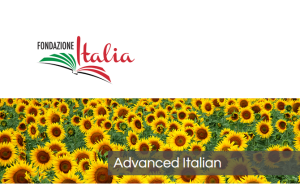 Italian course offered by Fondazione Italia