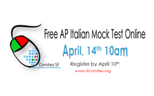 Mock Test ONLINE for students preparing AP Italian 2018