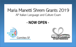 MARIA MANETTI SHREM GRANTS 2019 – NOW OPEN